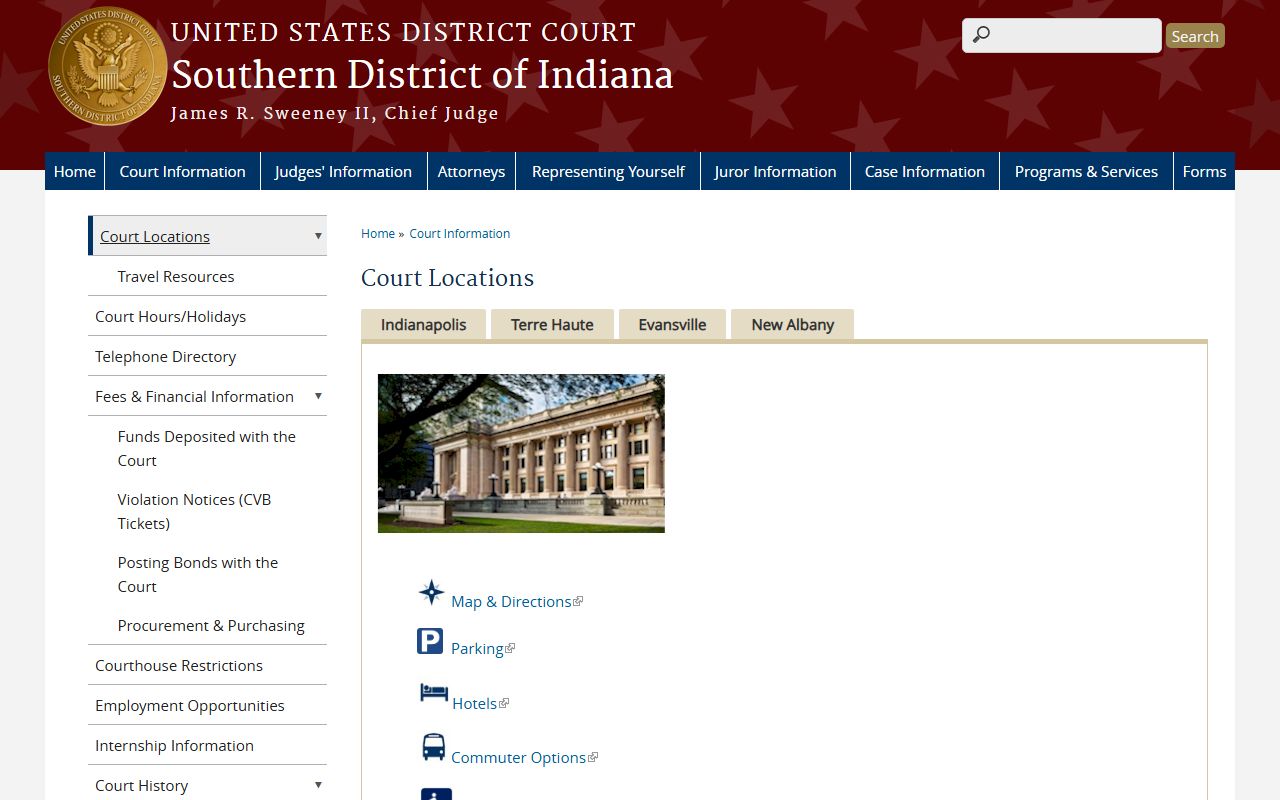 Jackson County trial court records Southern District locations